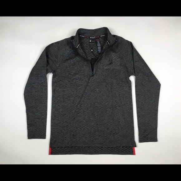 SPYDER ACTIVE 1/4 ZIP LONG SLEEVE LIGHTWEIGHT QUICK DRY BREATHABLE SHIRT - Picture 2 of 9